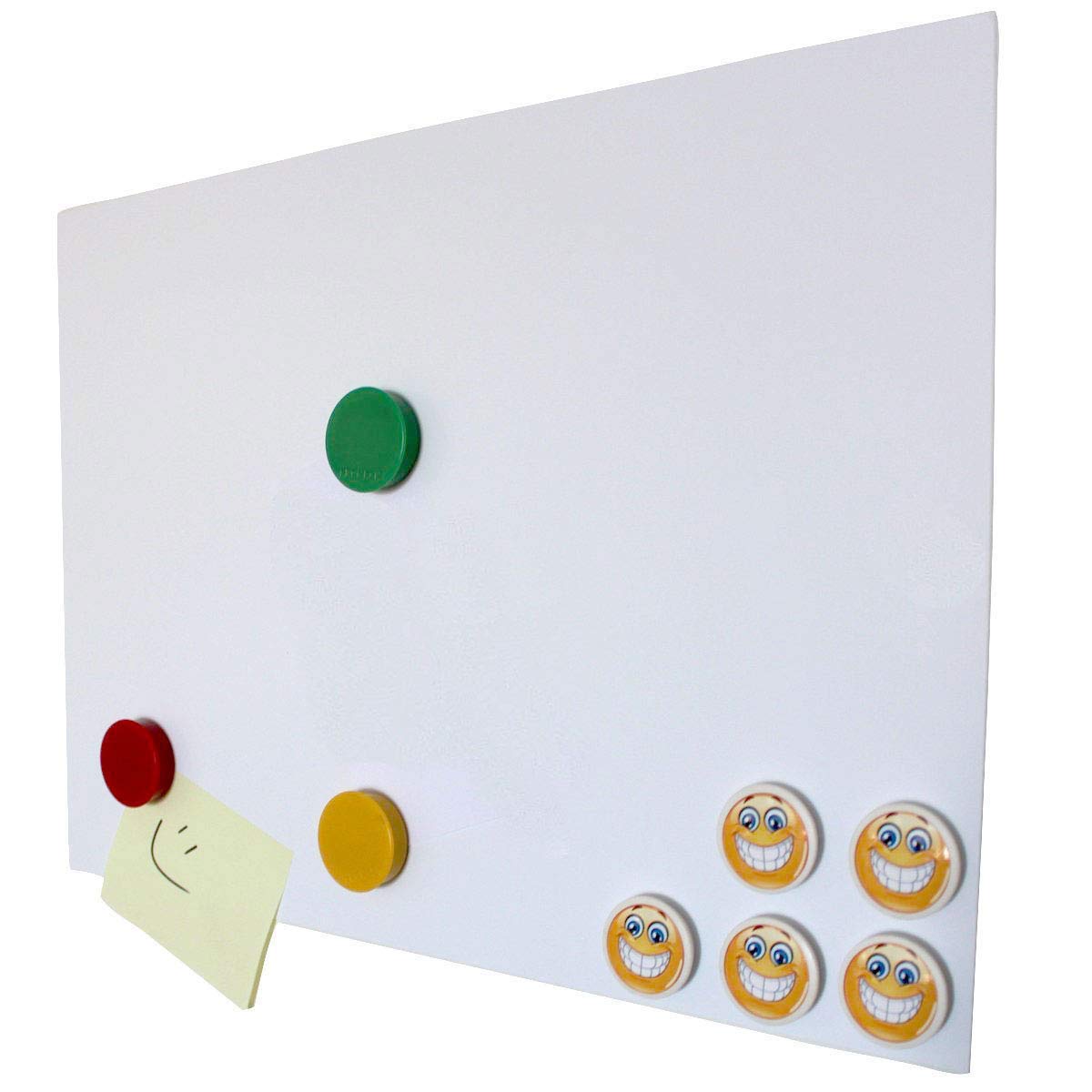 Magstick® self-adhesive iron film/ferrous film, DIN A3 (420 x 297 mm), adhesive side white coated, flexible adhesive base for strong neodymium magnets.