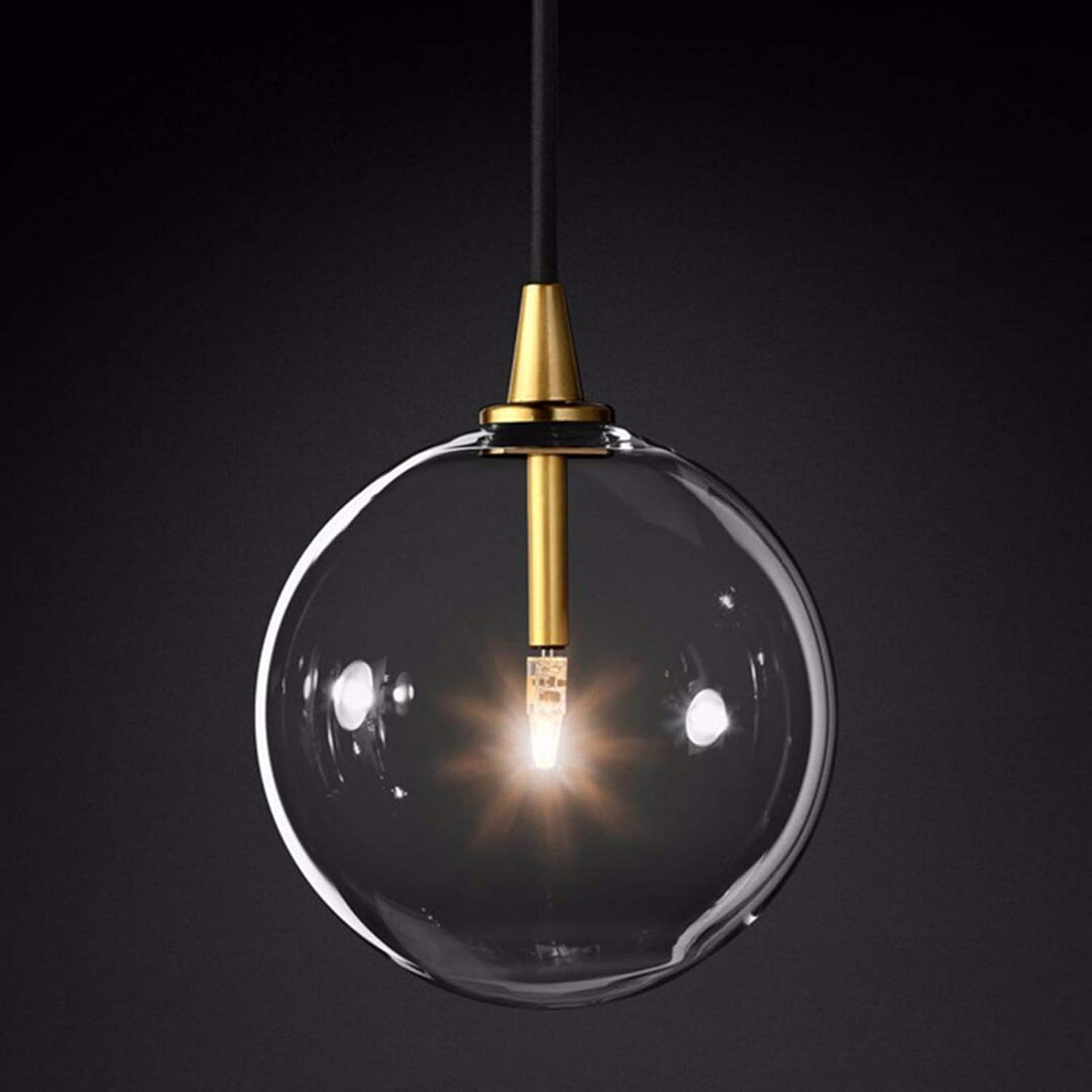 Modern Glass Ball Pendant Light Fixture LED Pendant Lights for Kitchen