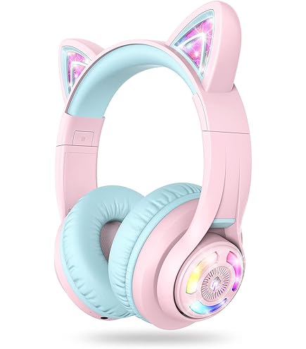 Amazon.com: Axent Wear New Edition Wireless Cat Ear Headphones (12
