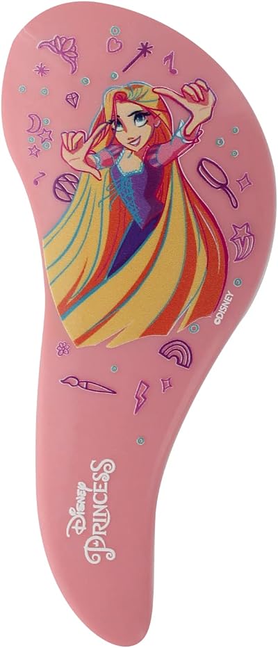 Disney Princess Rapunzel Mini Detangling Hair Brush Ergonomic S-Shape Kids