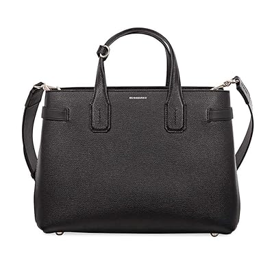 Burberry Medium Black Leather y Vintage Check Banner Ecuador Ubuy