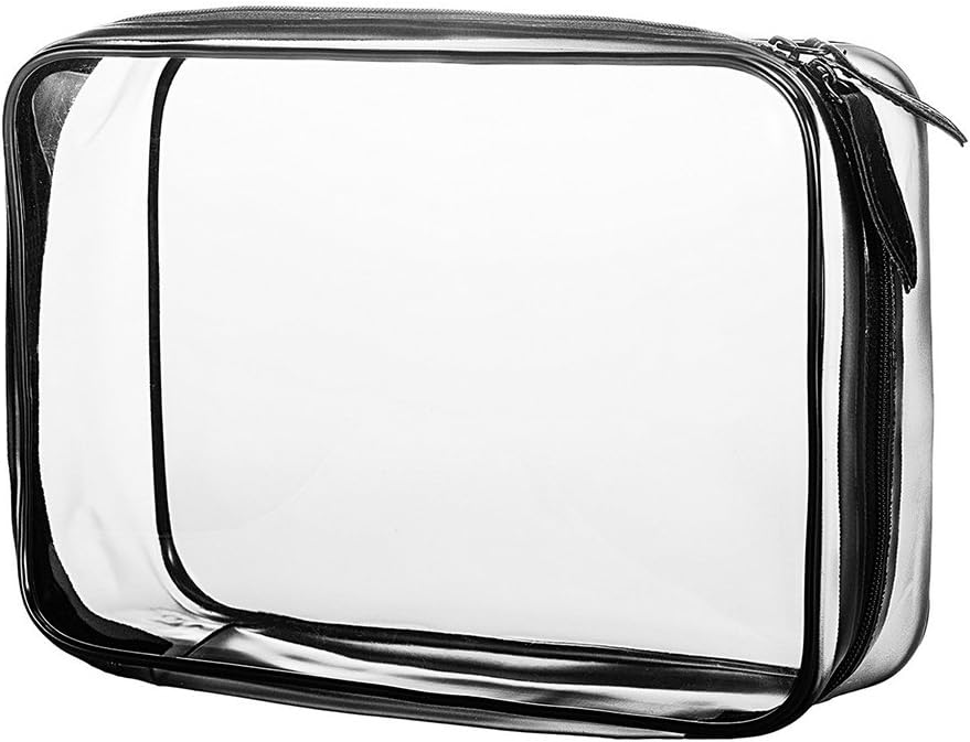 Portable Cosmetic Bag Medium Transparent PVC Travel Makeup Bag Pouch Waterproof Toiletry Bags