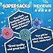 KickFire SuperSacks Ocean Swell Sand Filled Hacky Sack 16 Panel for Kids, Teens, and Adults