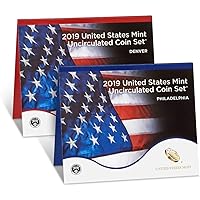 2019 P, D U.S. Mint Uncirculated 20 Coin Mint Set with CoA Uncirculated