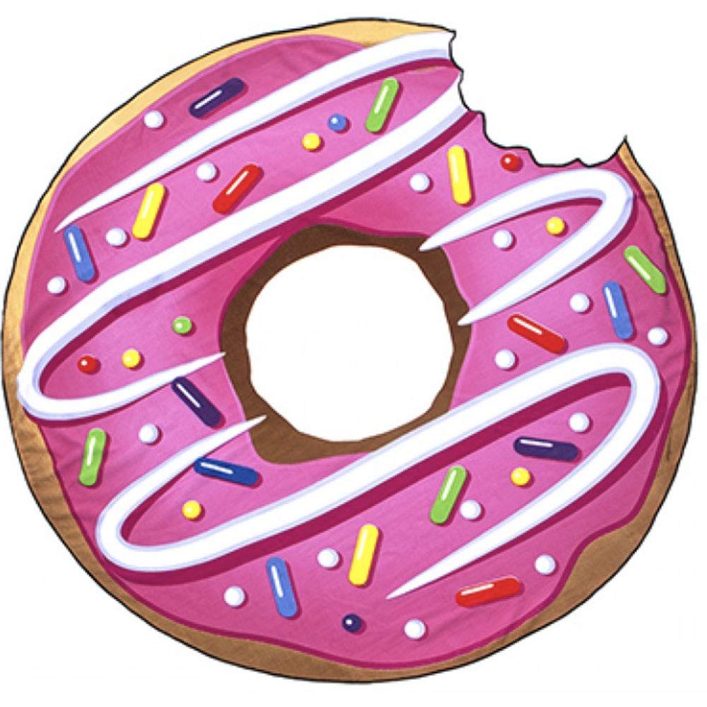 PMS 894000 Circular Donut Beach Towel |140 X 140cm | 1pc. Accessory, Multicolour