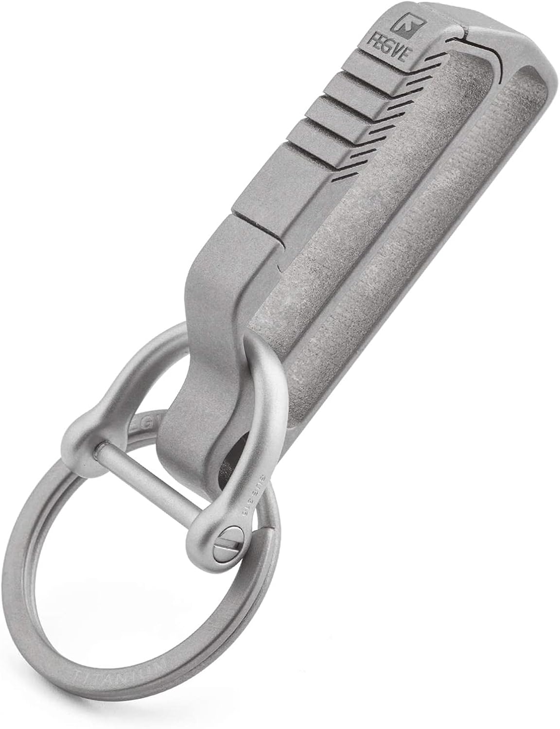 FEGVE Titanium Key Holder for Duty Belt, Belt Key Clip with