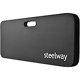 steelway Yoga Knee pads, Extra Thick and Soft Knee Cushion, Long Knee Pads Cushions for Gardening, Exercise, Fitness, Baby Bath, Yoga-Black