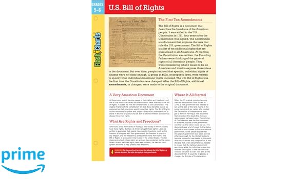 Us Bill Of Rights Flashcharts Kathy Furgang - 
