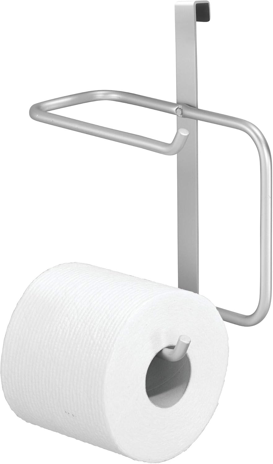 iDesign Metro Aluminum Over-The-Tank Hanging Toilet Paper, 6.27" x 4.34" x 8.45", Tissue Dispenser: Kitchen & Dining