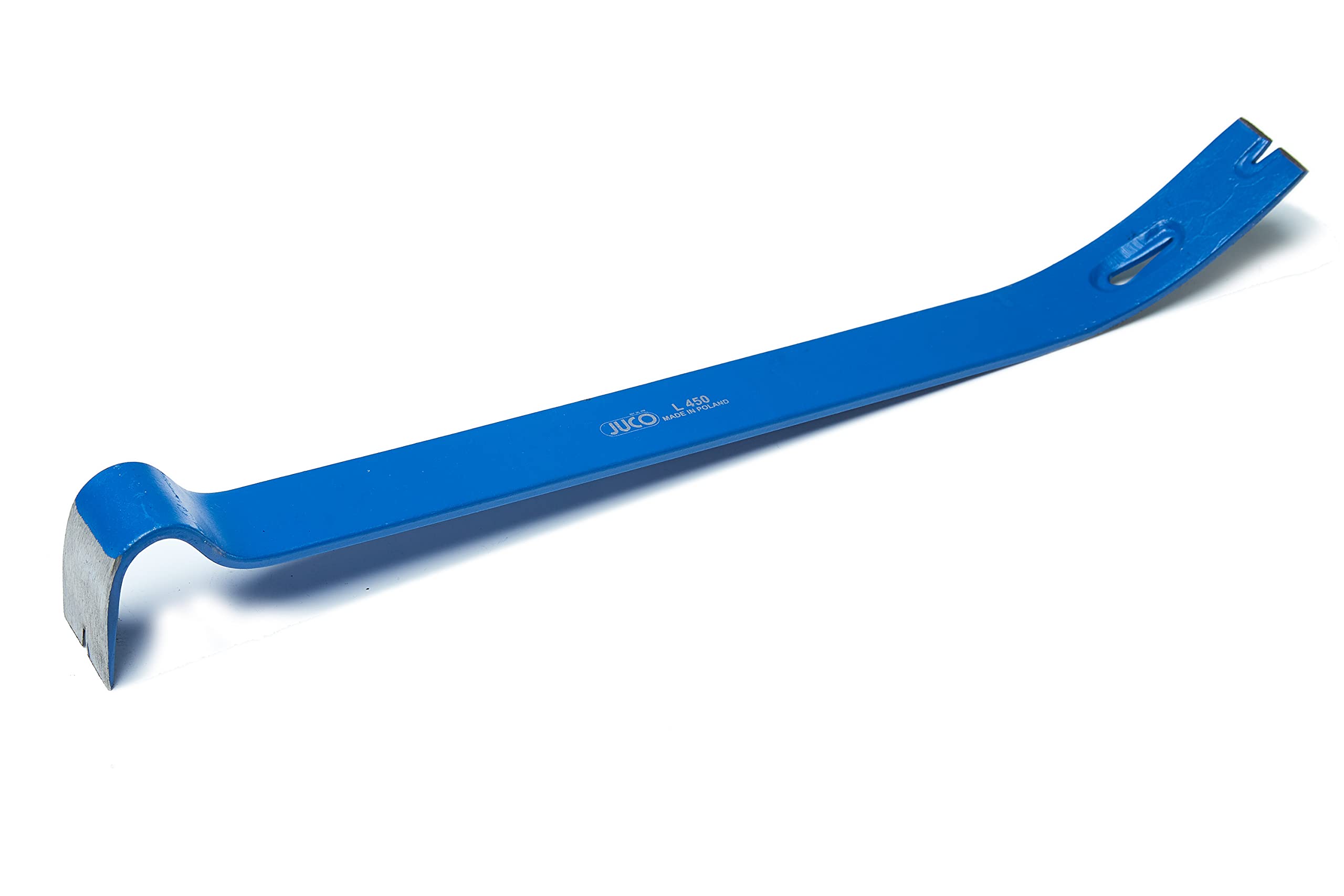 Juco Crowbar Extractor for Nails, Flat, Standard, Metal Element Forged and Furnance Painted, Induction Hardened Working Part, (450 mm)