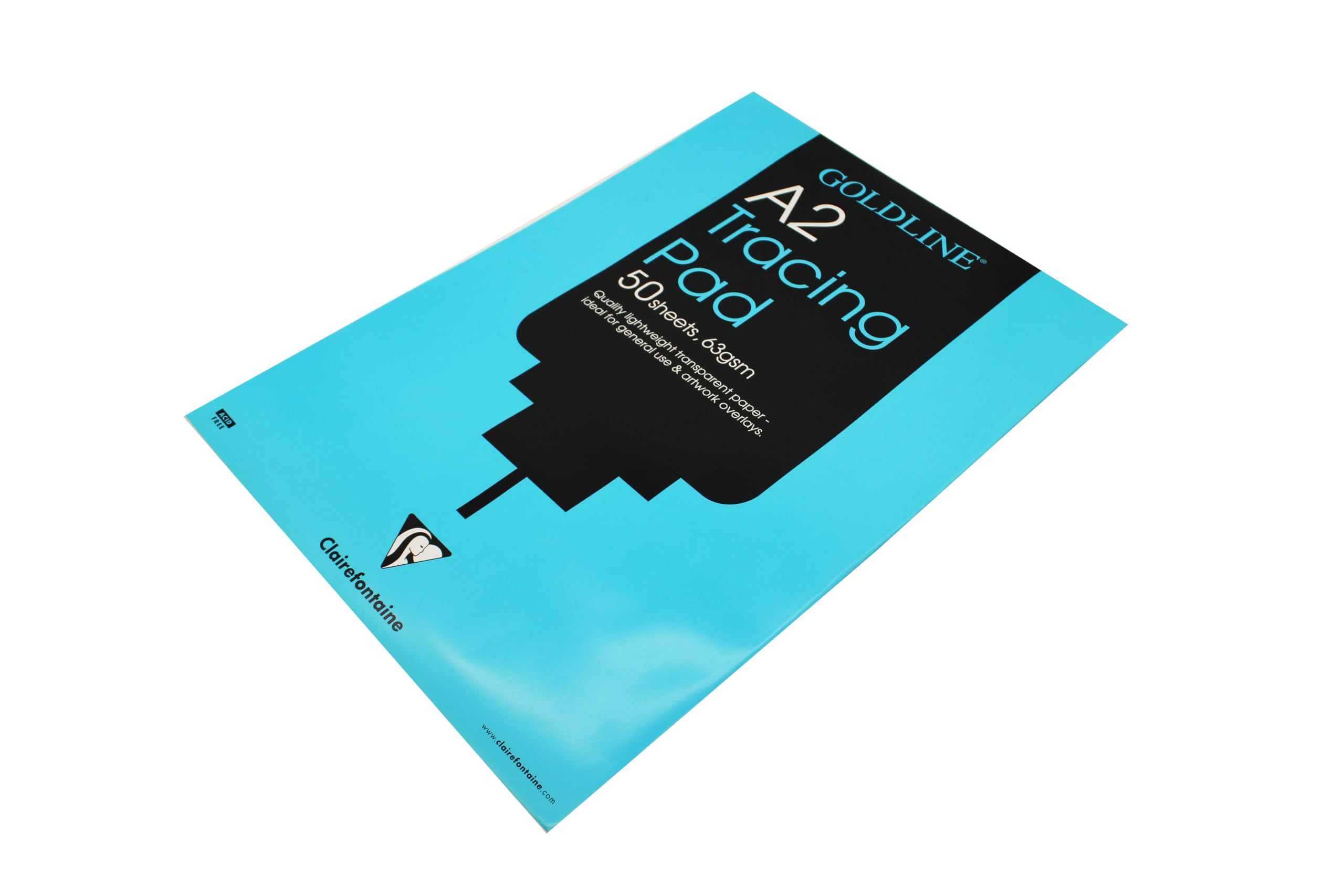 Clairefontaine - Ref GPT2A2Z - Goldline Popular Tracing Pad (Contains 50 Sheets) - A2 (594 x 420mm) in Size, 63gsm Paper, FSC-Certified - Suitable for Tracing Items