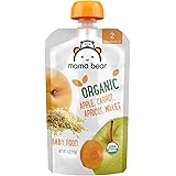 Amazon Brand - Mama Bear Organic Baby Food, Stage 2, Apple Carrot Apricot Millet, 4 Ounce Pouch (Pack of 12)