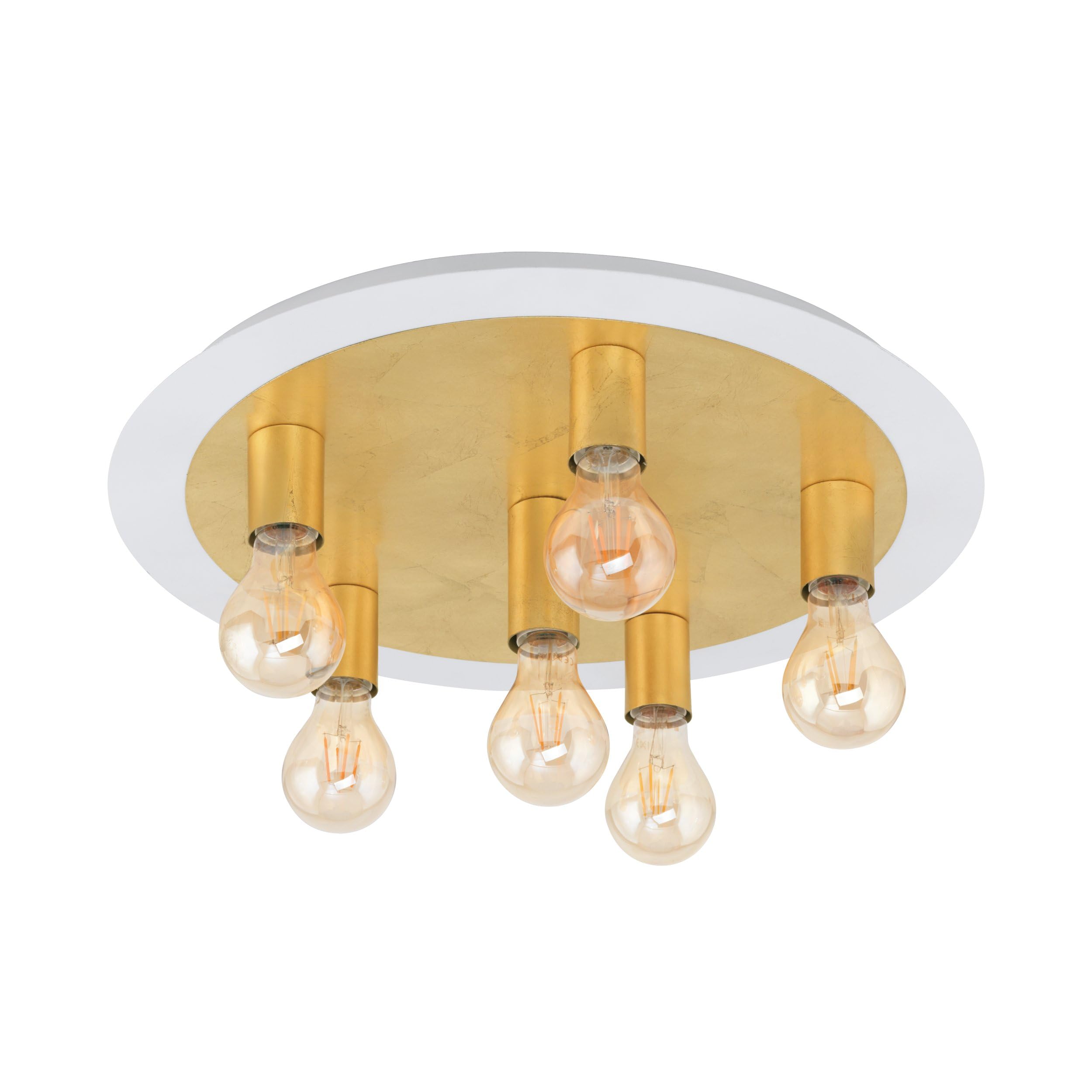 EGLO Passano Ceiling Light, Steel, 4 W, White, Gold