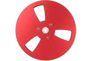 1/4 7 Inch Empty Tape Reel, 3 Holes Universal Wind Open Reel Sound Tape Empty Reel, Aluminum Take Up Reel to Reel for Recordi