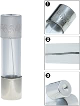 AUKENIEN 1A 250V Fast Blow Glass Fuse 5x20mm Pack of 20 view 2