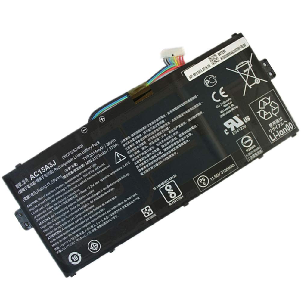 XITAIAN 10.8V 36Wh 3490mAh AC15A3J AC15A8J KT.00303.017 Replacement Battery for ACER Chromebook 11 C735 CB3-131 C738T CB5-132T