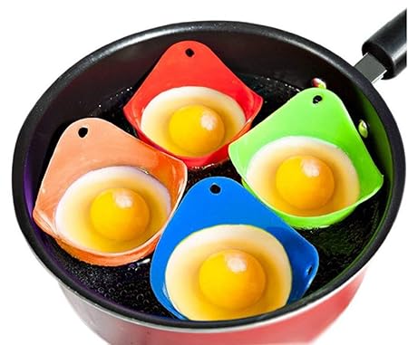 7Tech. Huevera de silicona, para microondas o cocinar huevos sin ...