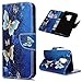 YOKIRIN Galaxy S9 Plus Case, Flip Folio Wallet Case PU Leather Slim-Fit Shockproof Soft TPU Interior Bumper Credit Card Slots Magnetic Closure Protective Cover Stylus Dust Plug, Butterfly