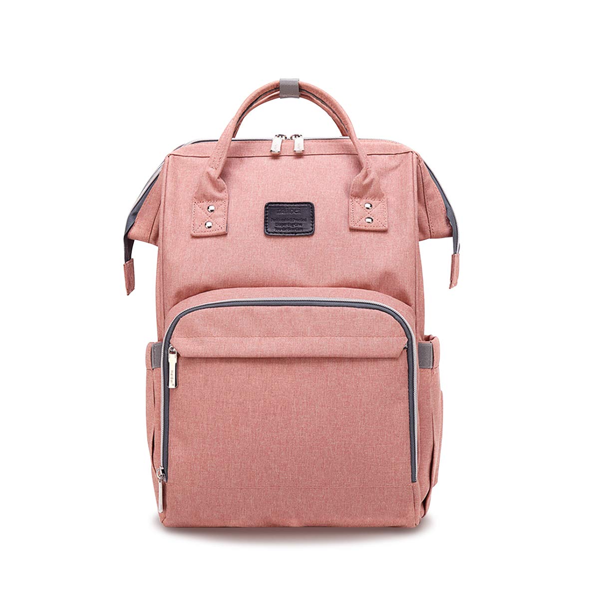 SONARIN Multifunction Baby Nappy Changing Backpack with Stroller Strap,Large Capacity,Diaper Bag,Travel Backpack Organizer,Waterproof, Anti-Dirty Transparent Film(Pink)