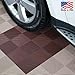 BlockTile B2US5230 Deck and Patio Flooring Interlocking Tiles Perforated Pack, Brown, 30-Pack