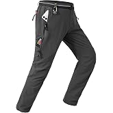 TBMPOY Men's Lightweight Hiking Pants with Belt Waterproof Travel Fishing | 5 Zipper Pockets, Quick Dry &amp; Breathable, Stretchy, Water Resistant, for Work Outdoor Camping Climbing Hunting Kayaking