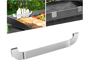 ZHSX 10 Inch Griddle Spatula Holder Magnetic Design, Stainless Steel Grill Barbecue Tool Rack, Griddle Accessories for Blackstone Flat Top Griddle and Other Grill Griddles (1 Pcs)