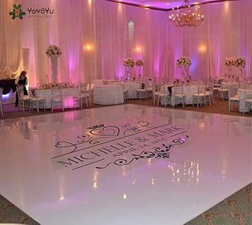 Amazon Com Wedding Dance Floor Decal Vinyl Sticker Name