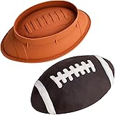 NiHome 11Inch Nonstick Silicone Football Cake Baking Pan for Cakes, Jellies, Sandwiches, 3D Chocolates, Suitable for Oven, Microwave, Freezer, Dishwasher, Great for Sports Events, Birthdays, Parties