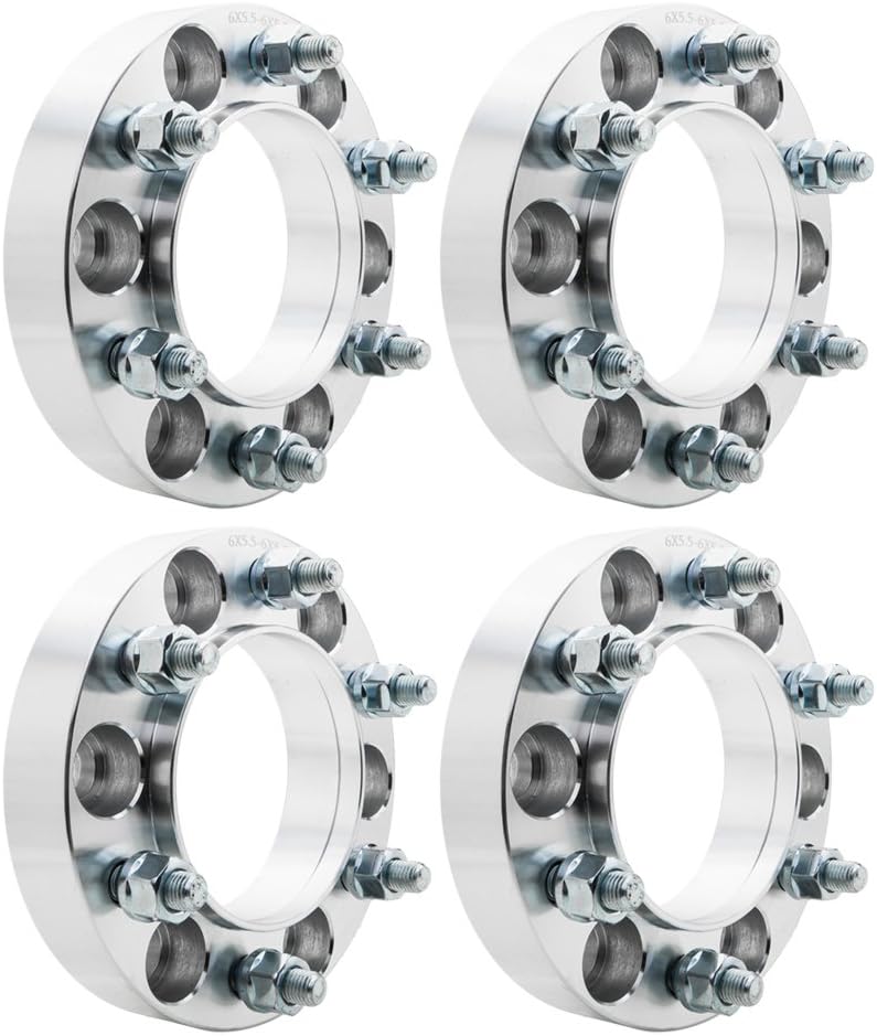 Autoforever 1.25" Hub Centric Wheel Spacer Adapters 6 Lugs 6X5.5/6x139.7mm 106 mm Bore & 12x1.5 Studs Fit for Toyota 4-Runner Sequoia FJ Cruiser Tundra Tacoma Pack of 4