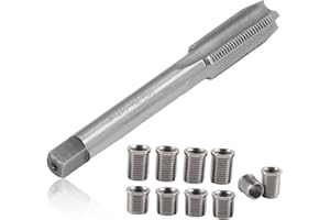 SHYEKYO Stainless Steel Spark Plug Thread Repair Tool, M10x1.0 Bolt + M12x1.0 Tap Auto Accessories Hardware Kit for Automotive Engine Repair Gasoline Engines Generators
