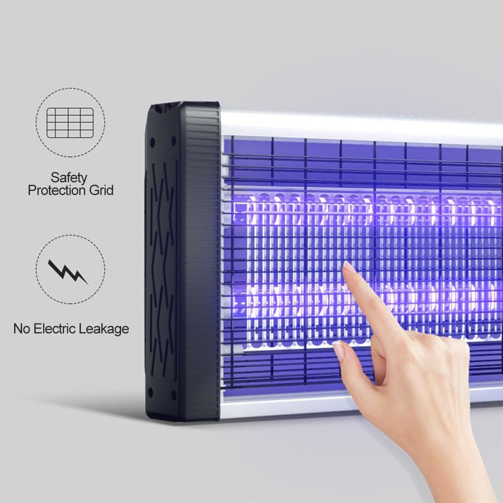Insektenvernichter Elektrisch Fliegenfalle Elektrisch UV Mückenlampe Mückenvernichter Mückenlampe Wandmontage Anti Mücken Lampe 6W Insektenfalle Mücken lampe für Schlafzimmer, Wohnzimmer, Garten, Büro 5