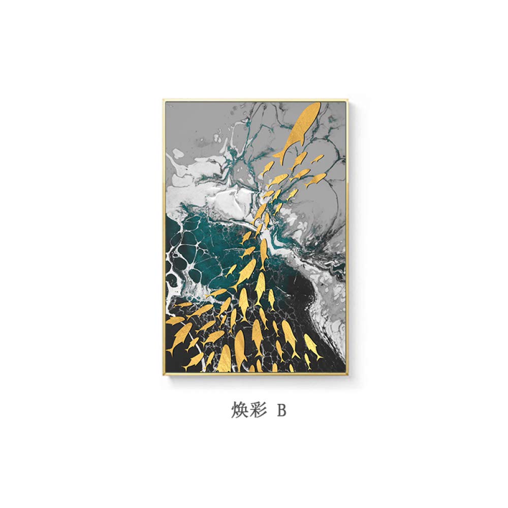 Dessin Toiles Zgmtj Abstrait Golden Toile Peinture Grand Bleu Affiche Vert Imprimer De Wall Art Photo Pour Salon Effet 3d Tableaux Napravi Rs