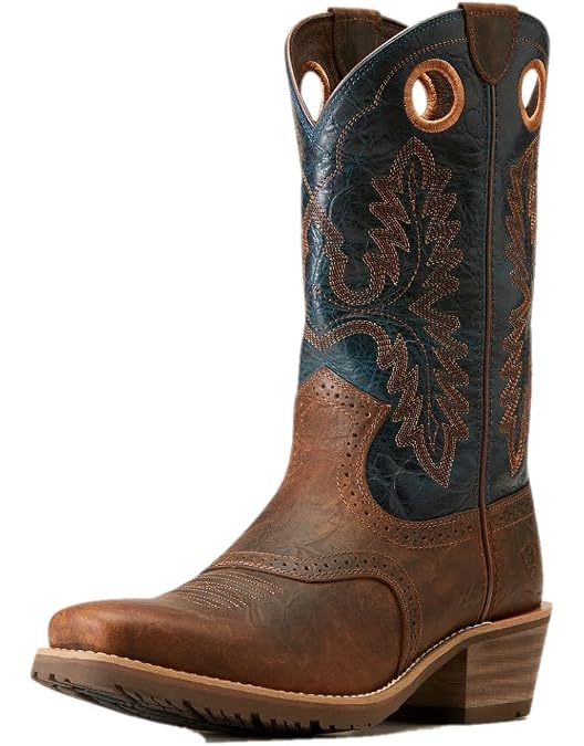 Bottes western marron homme Ariat Heritage Roughstock taille