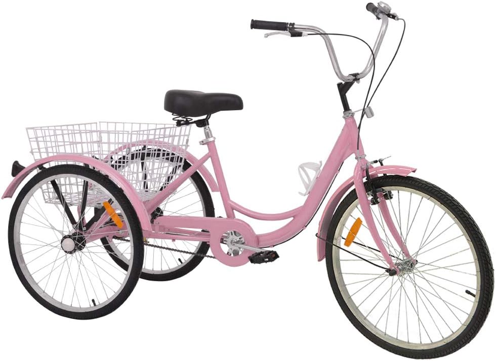 pink adult tricycle