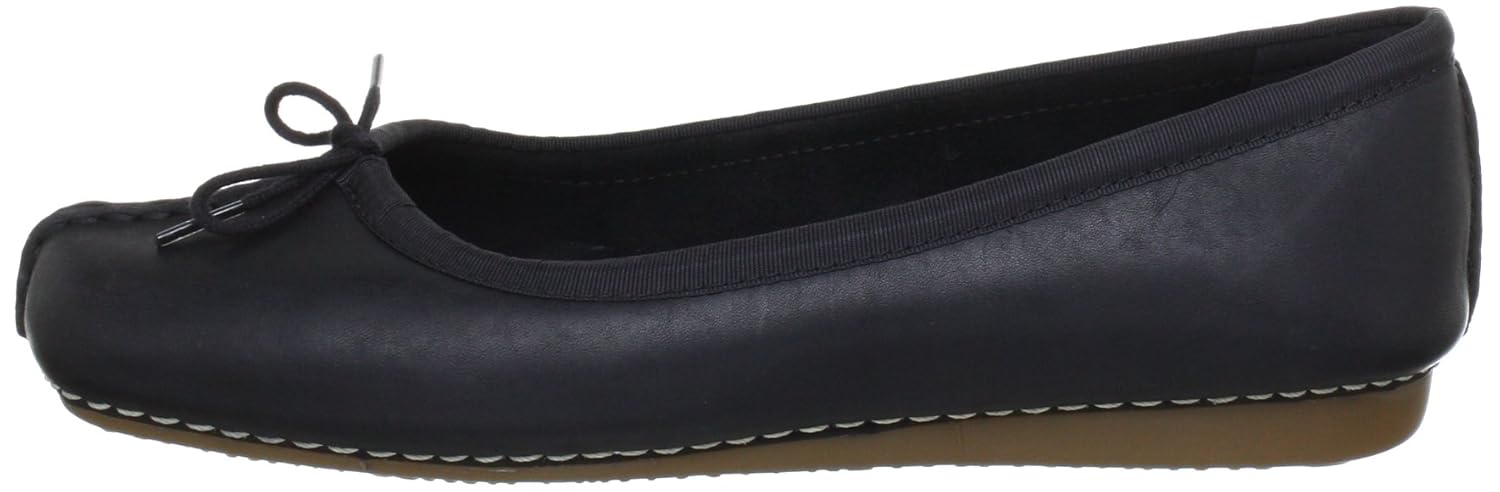 clarks women's freckle ice leather ballet flats