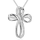 TIGER RIDER Mustard Seed Sunflower Cross Necklace for Women Sterling Silver Dove Hummingbird Ladybug Cross Necklaces Faith Pendant Christian Jewelry Birthday Christmas Gifts for Mom Friends Christmas Necklace 2025