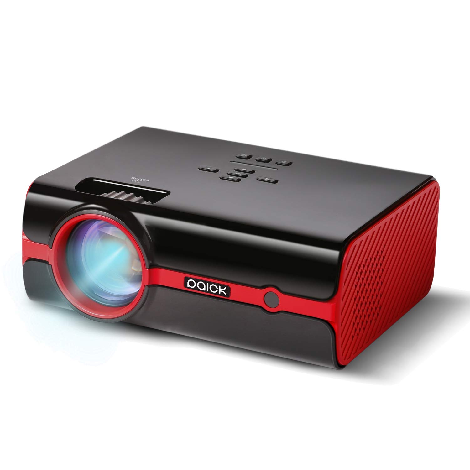 Mini videoproiettore Paick video Proiettore a LED 2200 Lumen Grande schermo Multimedia Home Theater Supporto HD 1080P HDMI VGA AV USB TF compatibile con PC laptop TV Smartphone console