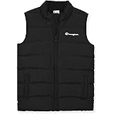 Champion Boys Puffer Vest Lightweight Sleeveless Zip-Front Jacket with Pockets, Kids Outerwear