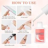 LOPHE 3Pcs Extra Strong Nail Glue with Brush 7g Bond Adhesive for Acrylic Nails view 2