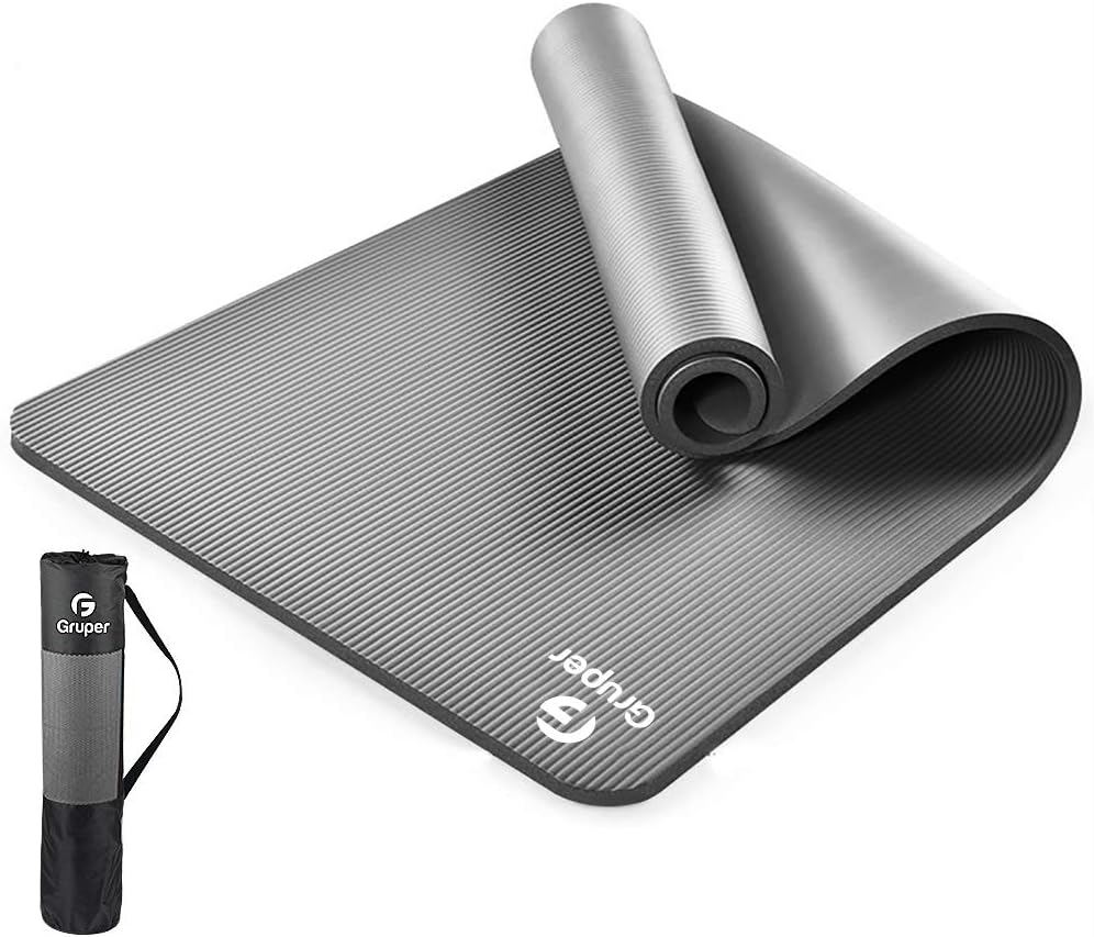 Gruper Thick Yoga Mat Non Slip, Large Size 72" L x 32" W, Premium Exercise & Fitness Mat with Carrying Strap and Bag, Workout Mats for Home : Sports & Outdoors