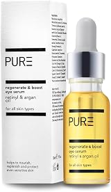 PURE Anti-Ageing Eye Serum Dark Circles Puffiness Vegan Retinyl Argan Oil 15ml view 1