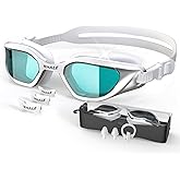 Whale Swim Goggles Adult Swim Goggles Anti Fog Swimming Goggles Wear Comfortable Polarizing Swim Goggles Adult/Unisex