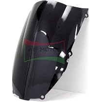 Smoke Black Double Bubble Windscreen For 2006-2007 Kawasaki Ninja ZX-10R - ABS Plastic, Glossy Finish