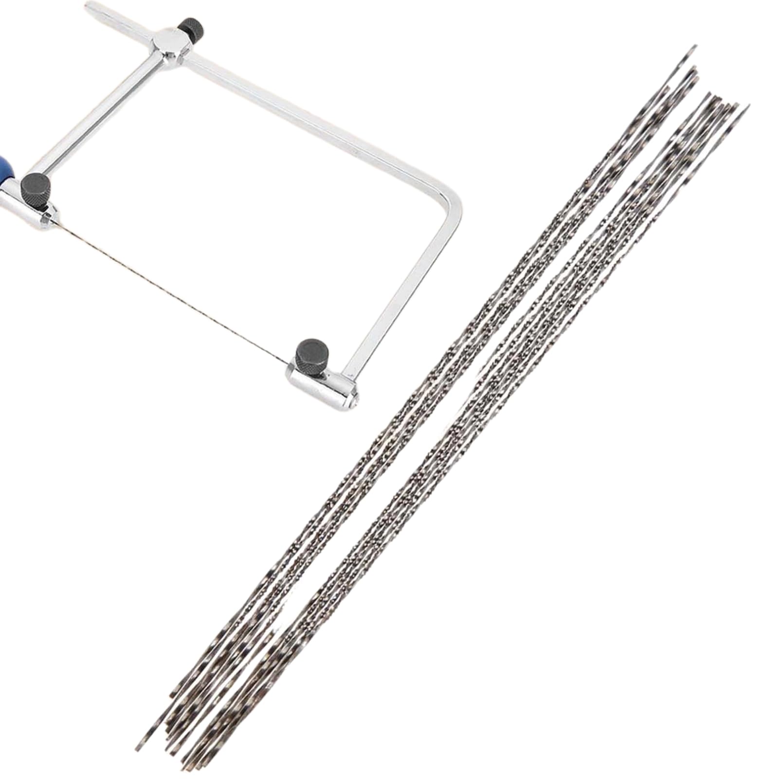 Pongnas 12 Pieces Scroll Saw Blades With Spiral Teeth for Wood Metal Plastic Cutting Sawing Carve (7#)