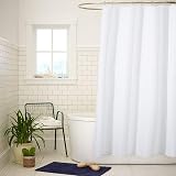 ANSIO Shower Curtain 180x200 cm Mould Resistant White 100% Polyester view 7