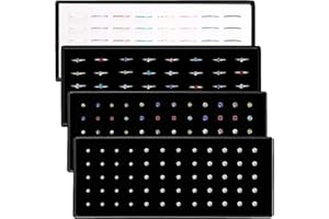 NEWCRAFT Nose Rings Studs and Hoops, Surgical Stainless Steel Hypoallergenic Nose Rings Set for Women Men, Straight/L/Screw Shaped and 1.5/2.0/2.5mm Rhinestone Nose Piercing Jewelry and Ideal Gift