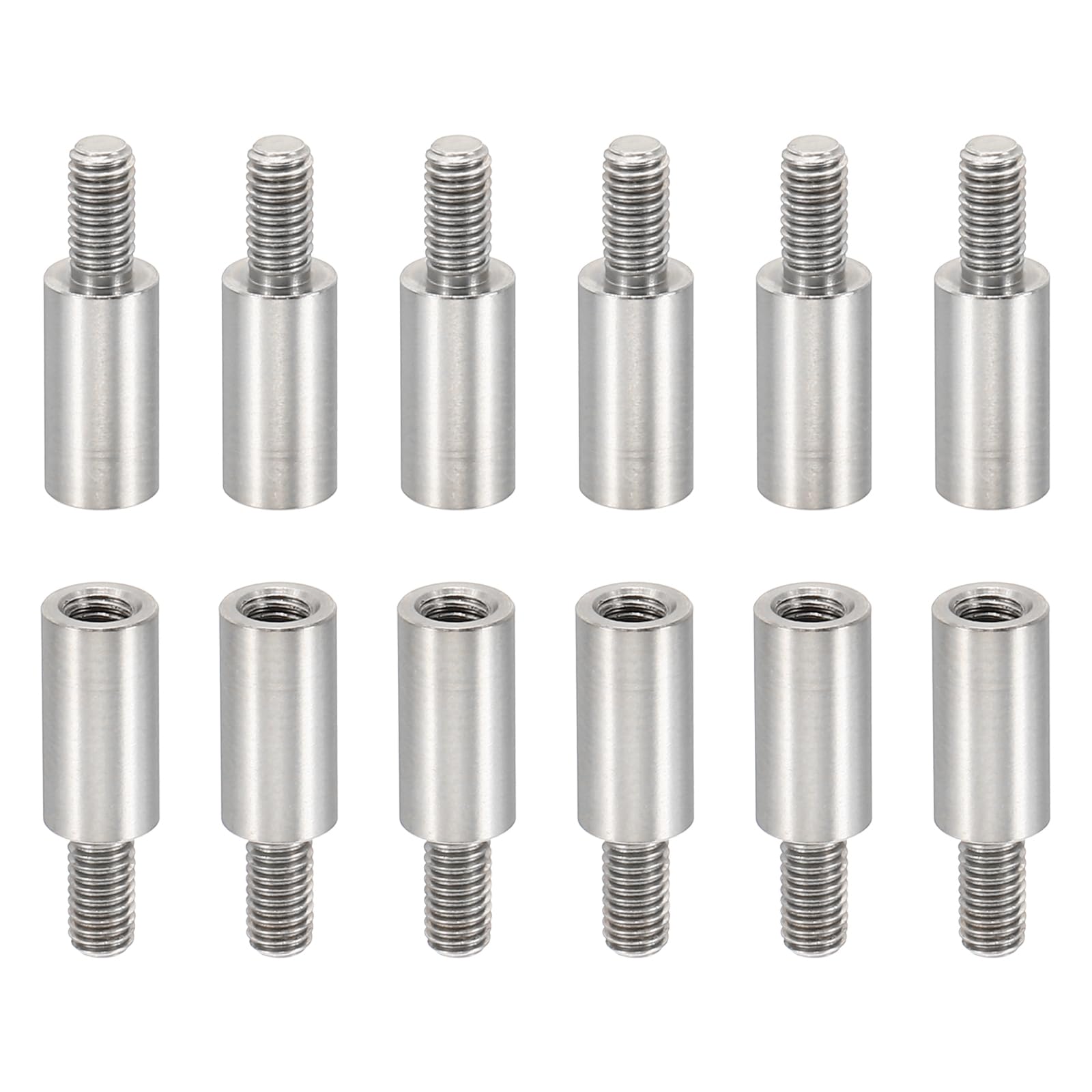 PATIKIL 24pcs M3 Standoffs, M3 10+6mm Spacer Standoffs Steel Threaded Standoffs Screws Kit 3mm ID 5mm OD Metric Male Female Thread Adapters for Circuit Board PCB RC Drones Motherboard โ image 1