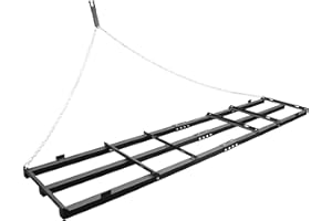 POPMOON 8 FT Drag Harrow Driveway Grader Landscape Power Rake - Heavy Duty Lawn Leveling Rake with 6 FT Chain for ATV, UTV, Tractor, Mower, Land Leveler for Gravel, Sand, Soil, Hay