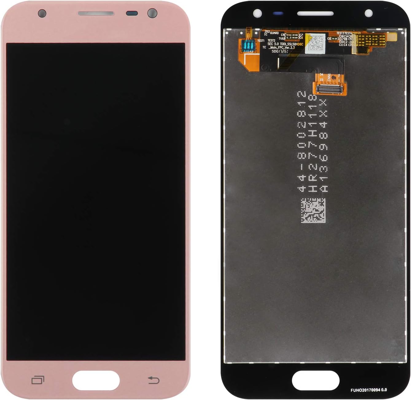 SRJTEK For Samsung Galaxy J3 2017 J330 / J3 Pro 2017 J330 DUOS J330G J330L J330F J330FN J330DS J3300 5.0 inch LCD Display Touch Screen Digitizer Glass Assembly Full Replacement Part (Pink) - Image 3