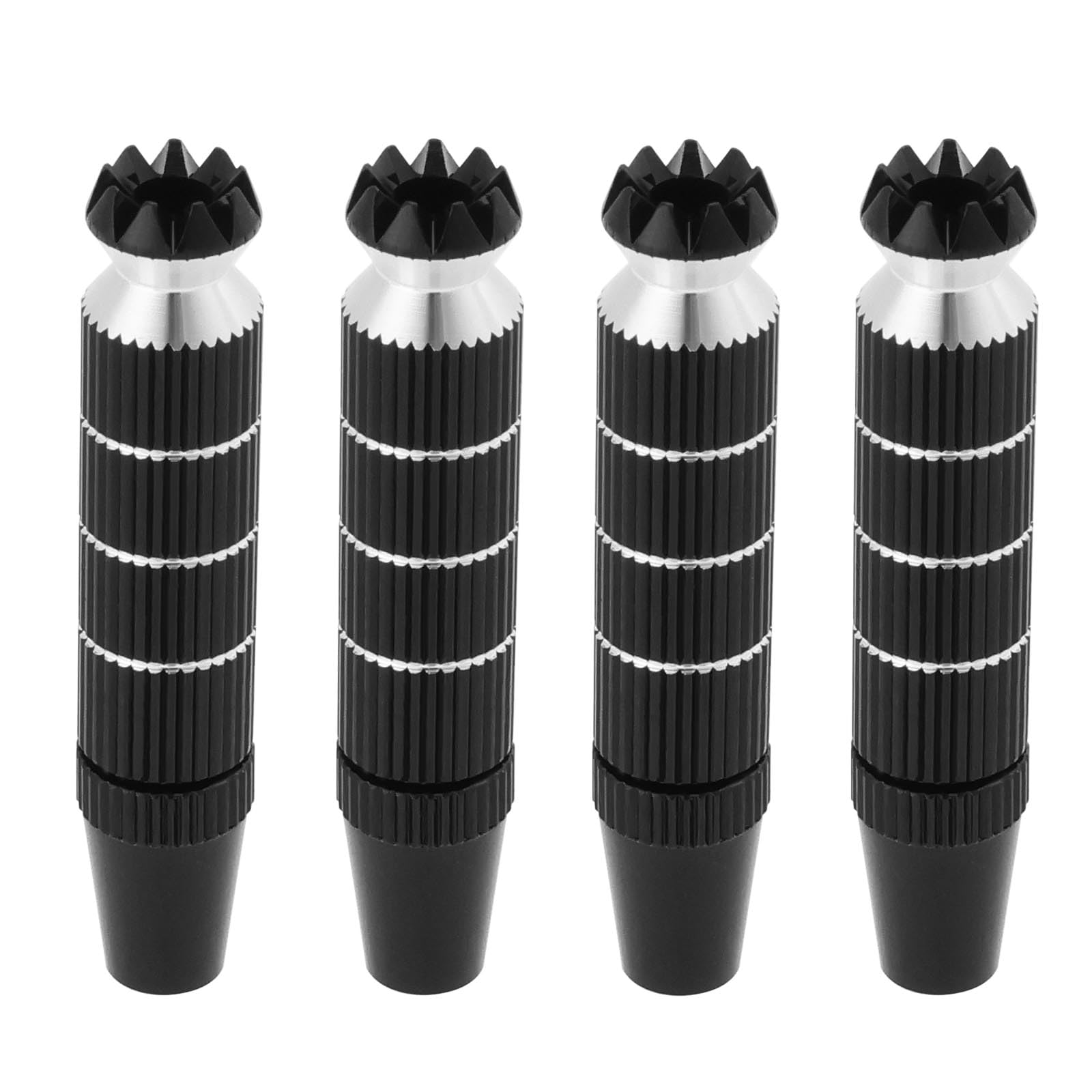 VGOL 2 Sets Aluminum Alloy RC Transmitter Stick Ends M3 Extended Joystick Controller Thumb Rocker Compatible with Futaba Compatible with Spektrum DX8 Black(30 x 8mm)